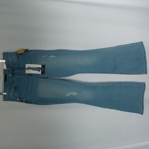 YMl high Rise women's blue flare Jeans Size 11/30